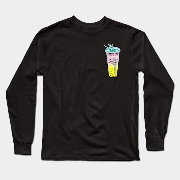 AI Bubble Tea 4 Long Sleeve T-Shirt by TealPangolin